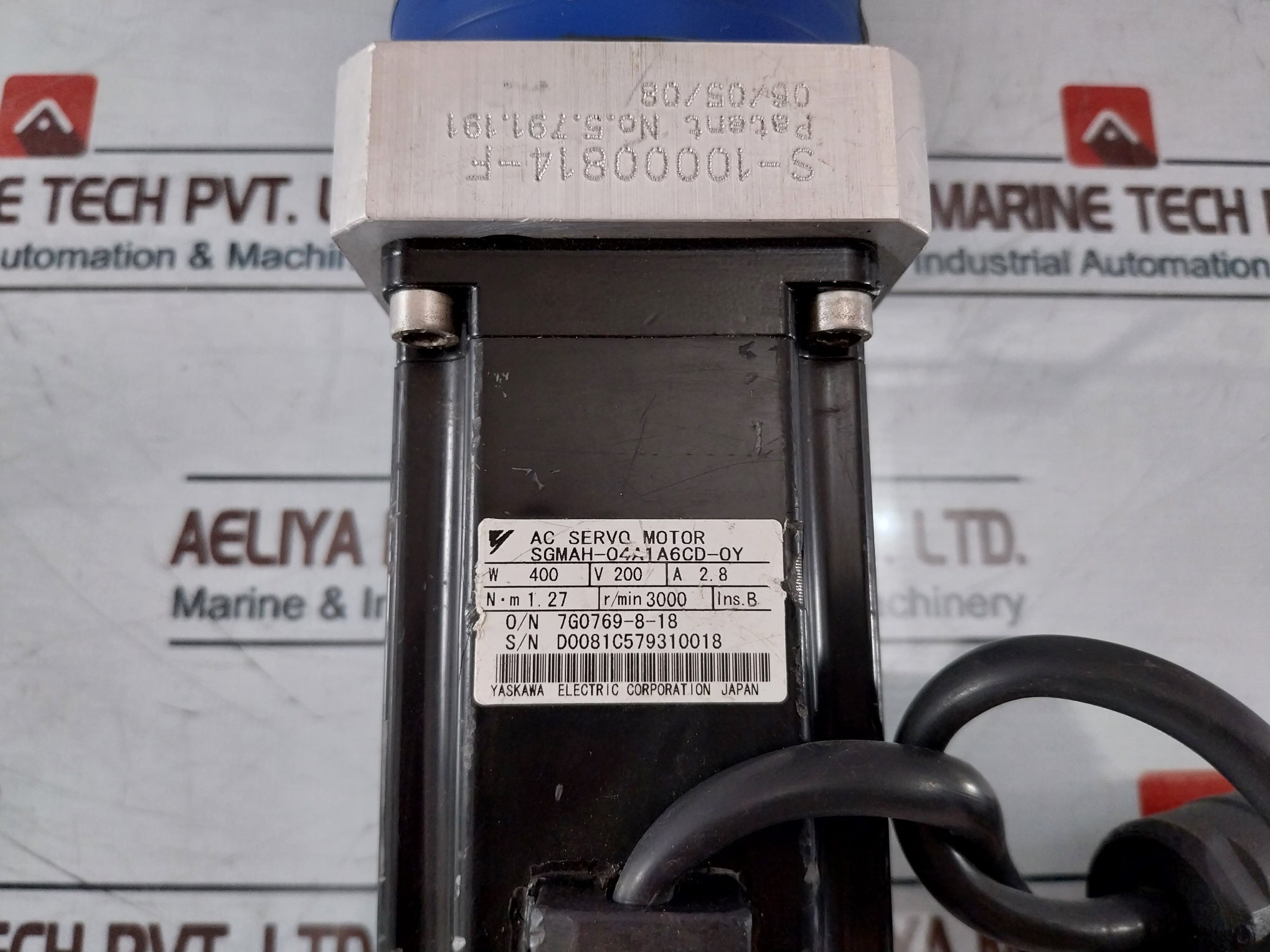 Yaskawa Electric Sgmah-04A1A6Cd-0Y Ac Servo Motor Lp 070-m02-15-111-000