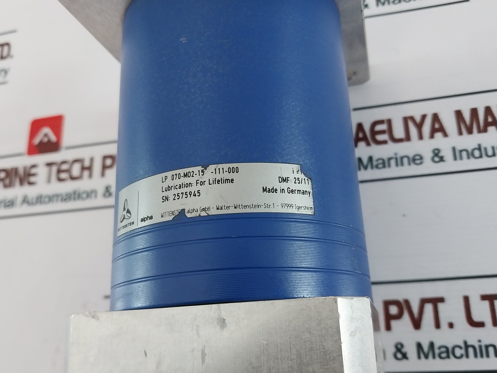 Yaskawa Electric Sgmah-04A1A6Cd-0Y Ac Servo Motor With Wittenstein Lp 070-m02-15-111-000