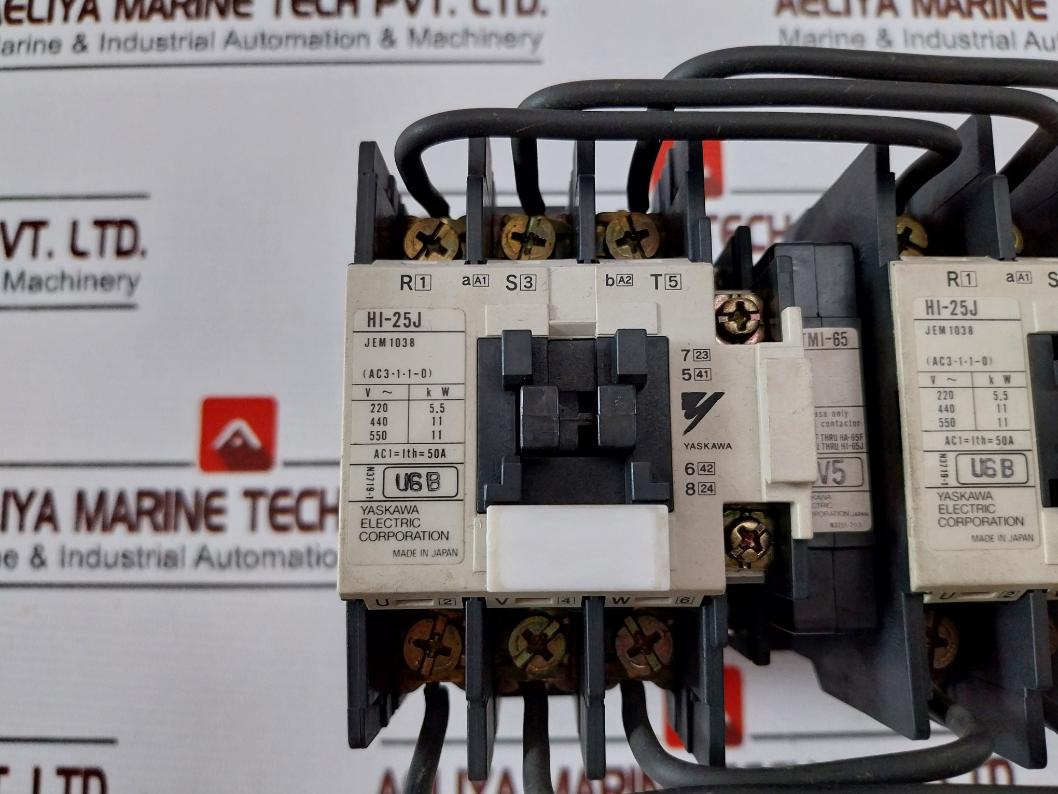 Yaskawa Hi-25J Definite Purpose Reversing Contactor Assembly Ac 600V Max