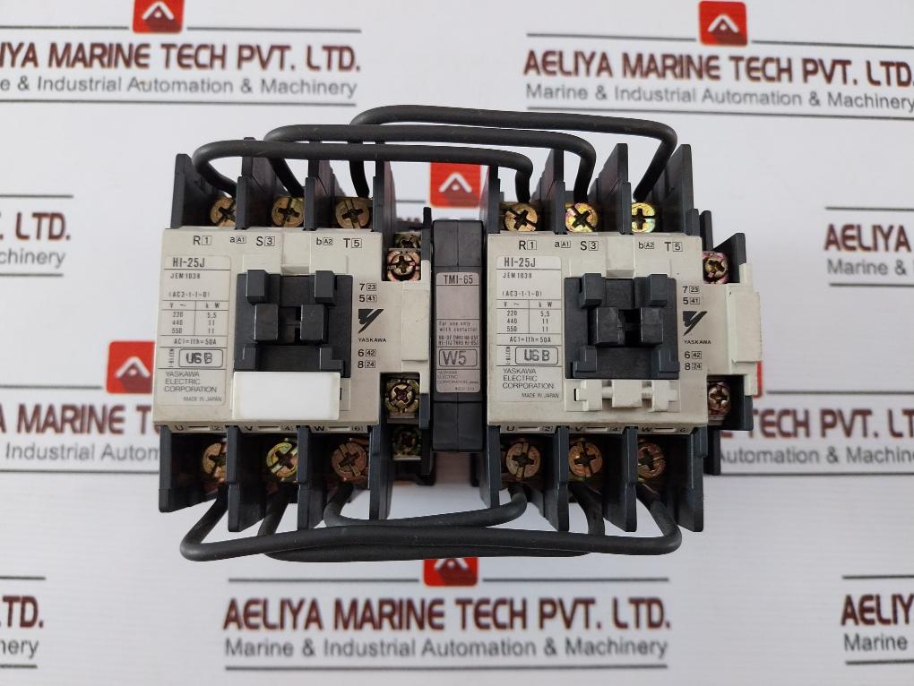 Yaskawa Hi-25J Definite Purpose Reversing Contactor Assembly Ac 600V Max