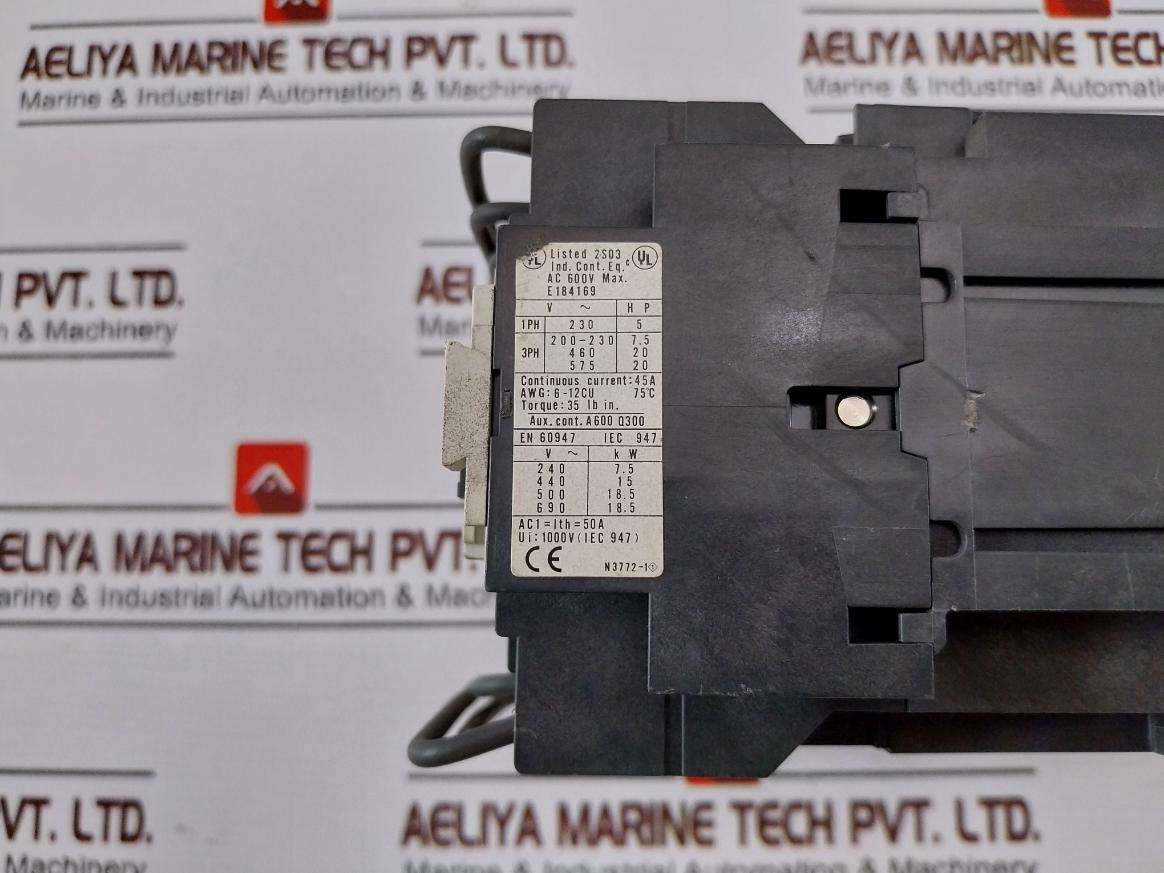 Yaskawa Hi-25J Definite Purpose Reversing Contactor Assembly Ac 600V Max