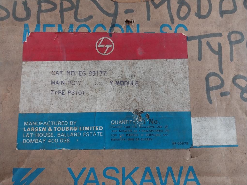 Yaskawa Jrmsp-p8101 Power Supply Module P8101 100V Ac Eg 99177