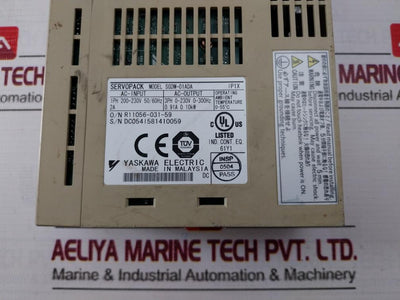 Yaskawa Sgdm-01Ada Servo Drive Ip1X 1Ph 200-230V 50/60Hz 2A 0.10Kw