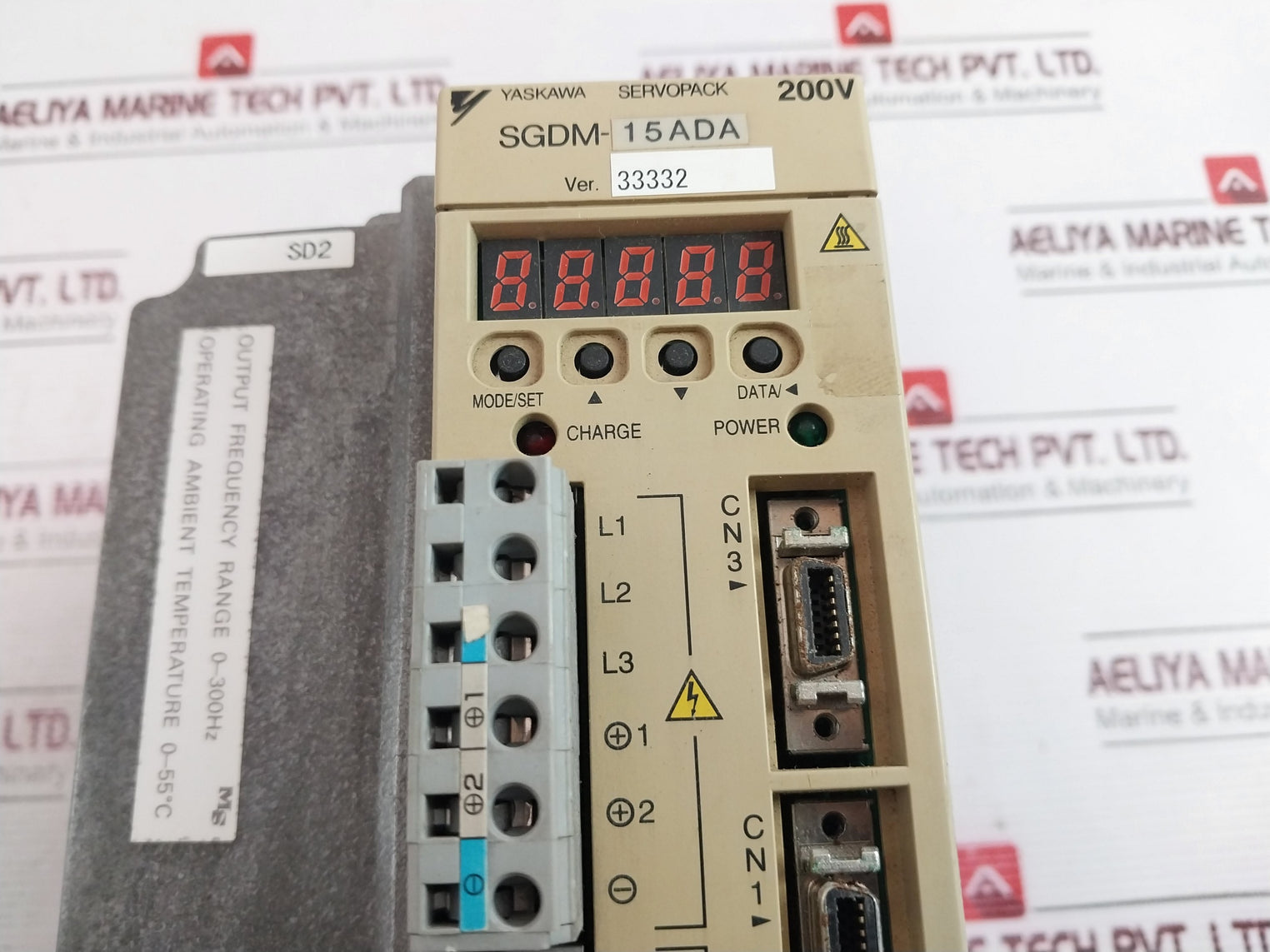 Yaskawa Sgdm-15Ada-r Servo Drive 200V (Not Working) - Aeliya Marine Tech