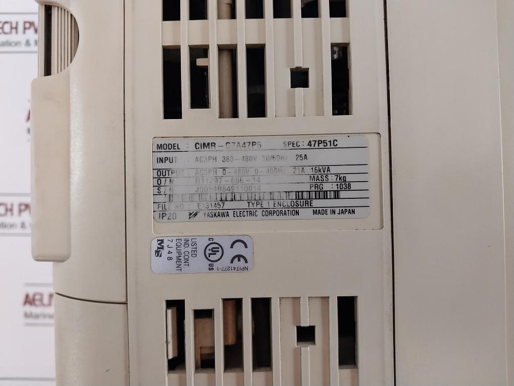 Yaskawa Varispeed G7 Cimr-g7A47P5 Inverter , 400V 3Ph Fpst31046-b