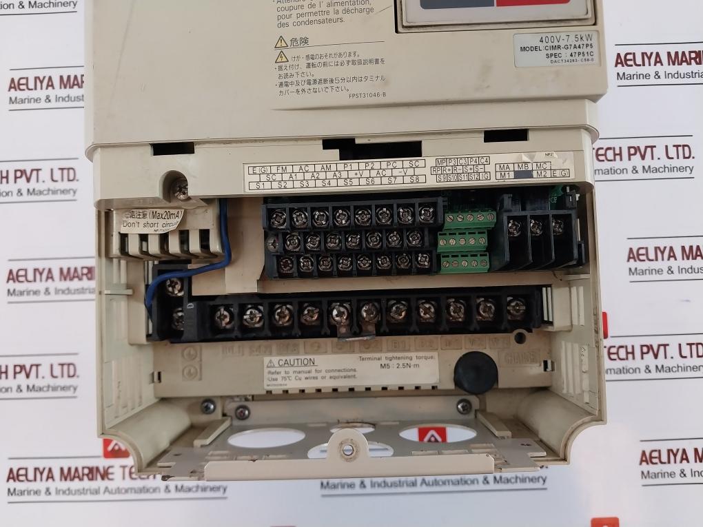 Yaskawa Varispeed G7 Cimr-g7A47P5 Inverter , 400V 3Ph Fpst31046-b