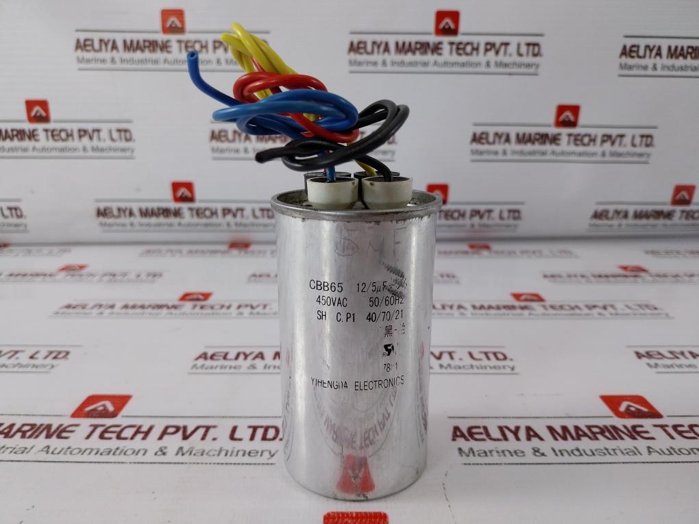 Yihengoa Electronics Cbb65 Dual Run Capacitor 12/5 Microf 450Vac 50/60Hz