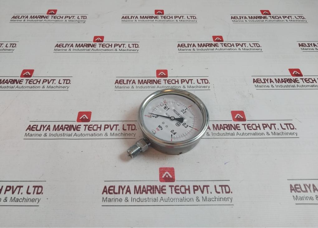 Yjn 0-4 Bar Liquid Filled Pressure Gauge Cl 1.5 0-0.4 Mpa