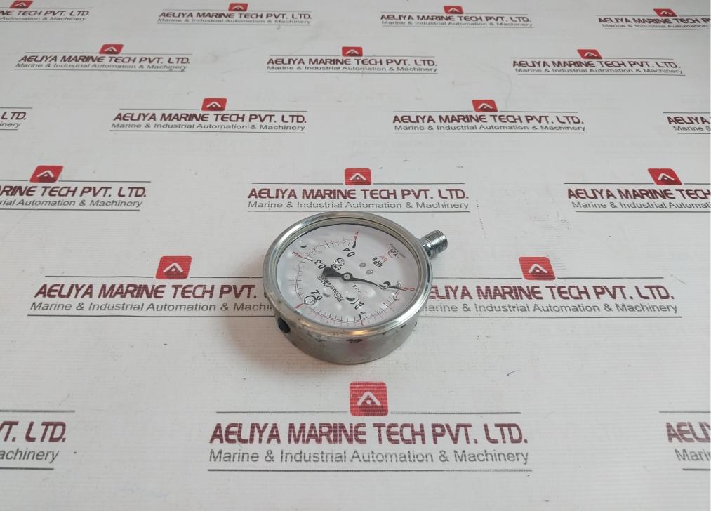 Yjn 0-4 Bar Liquid Filled Pressure Gauge Cl 1.5 0-0.4 Mpa
