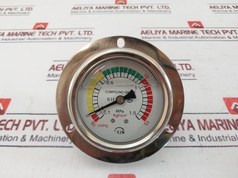 Yjn Cl 1.5 Pressure Gauge 0.1 To 1.5 Mpa/Cmhg 76-0-15 Kgf/Cm2