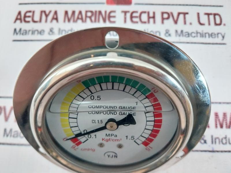 Yjn Cl 1.5 Pressure Gauge 0.1 To 1.5 Mpa/Cmhg 76-0-15 Kgf/Cm2