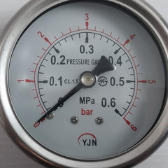 Yjn Pressure Gauge 0-6 Bar