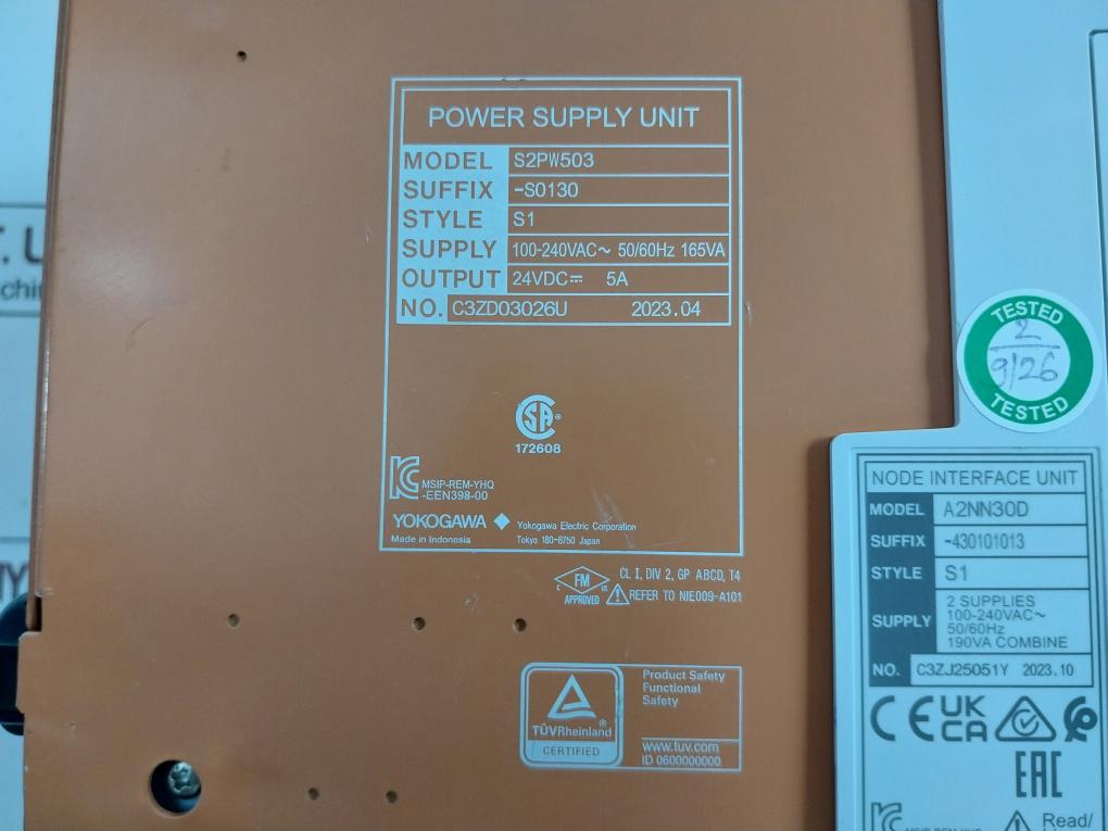 Yokogawa-100-240-Vac-50-60-Hz-N-Esb-Bus-Communication-Unit-S2EN501-S10130-S1-210544-13