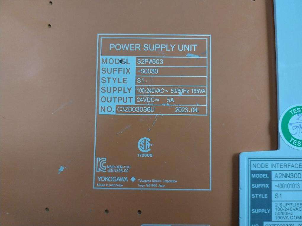 Yokogawa-Esb-Node-Interface-System-Rack-100-240Vac-165Va-A2EN501-S00010-S1-210532-11