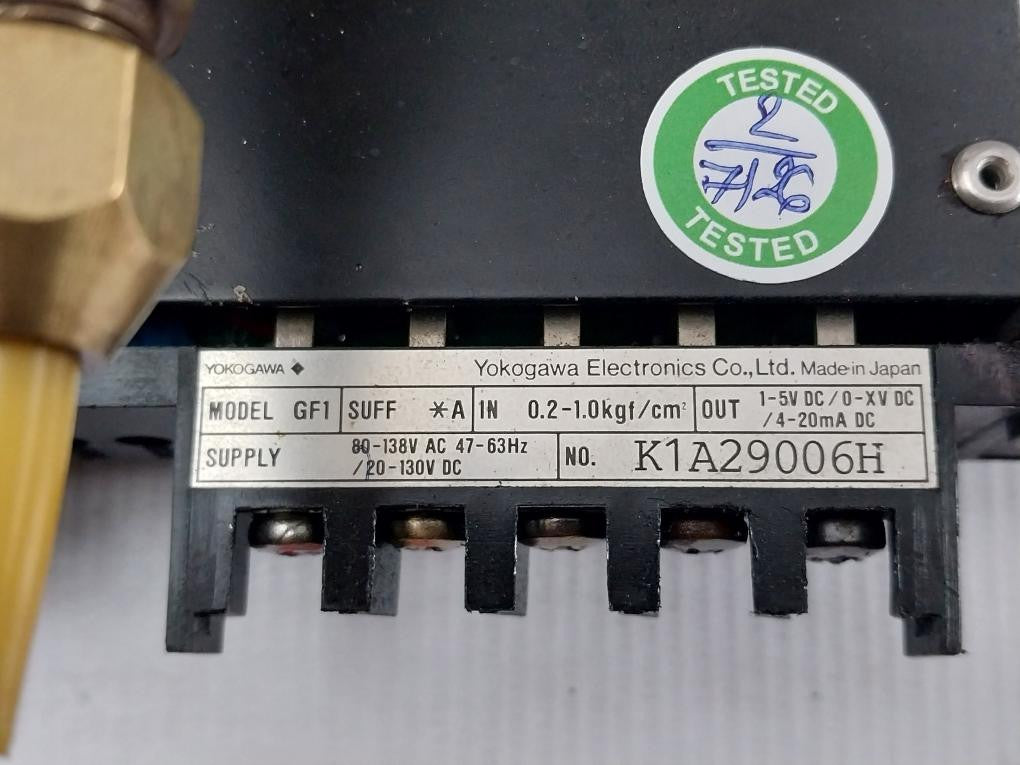 Yokogawa-Pneumatic-To-Electrical-Converter-0-2-1-0-Kgf-Cm2-20-130vdc-Gf1-4