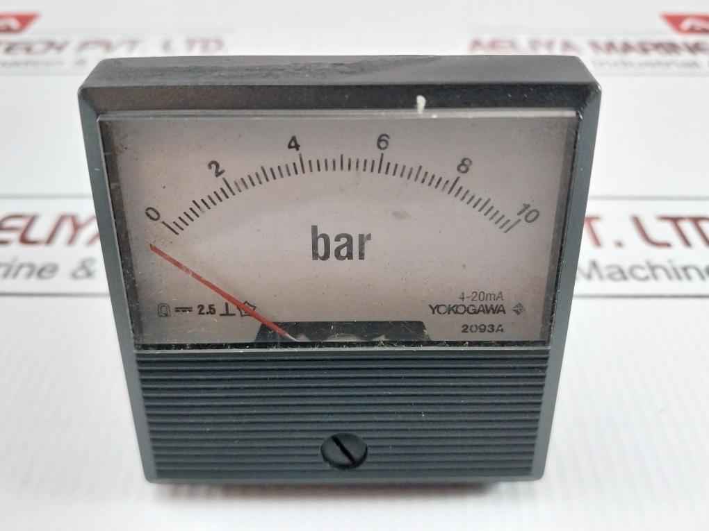 Yokogawa 0 To 10 Bar Analog Panel Meter 2093A