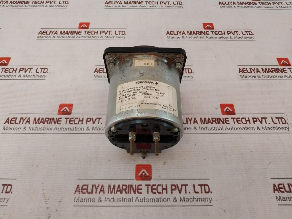 Yokogawa 103011Mt-custom-4 Analog Panel Pressure Meter 0-10 Vdc 0-150 Psi