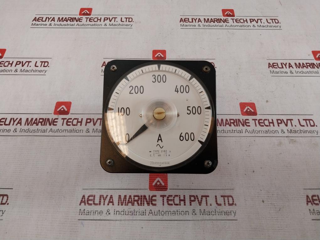 Yokogawa 2102 A.C. Ammeter 0-600A 500V B9050Tj 47211 C.T.600.5A