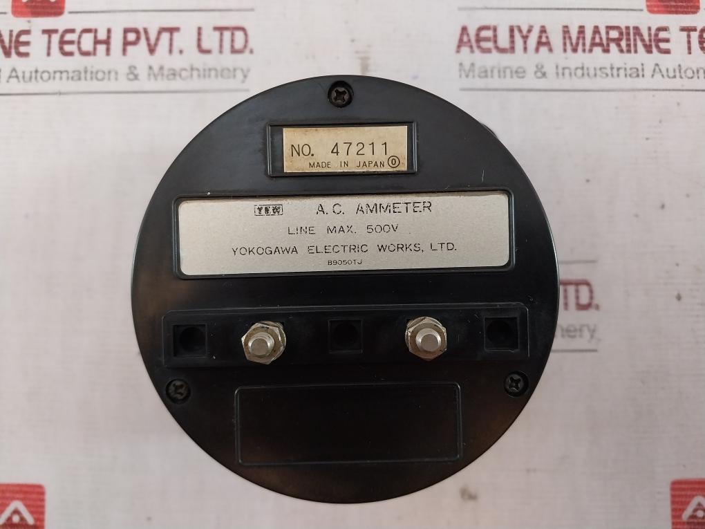 Yokogawa 2102 A.C. Ammeter 0-600A 500V B9050Tj 47211 C.T.600.5A