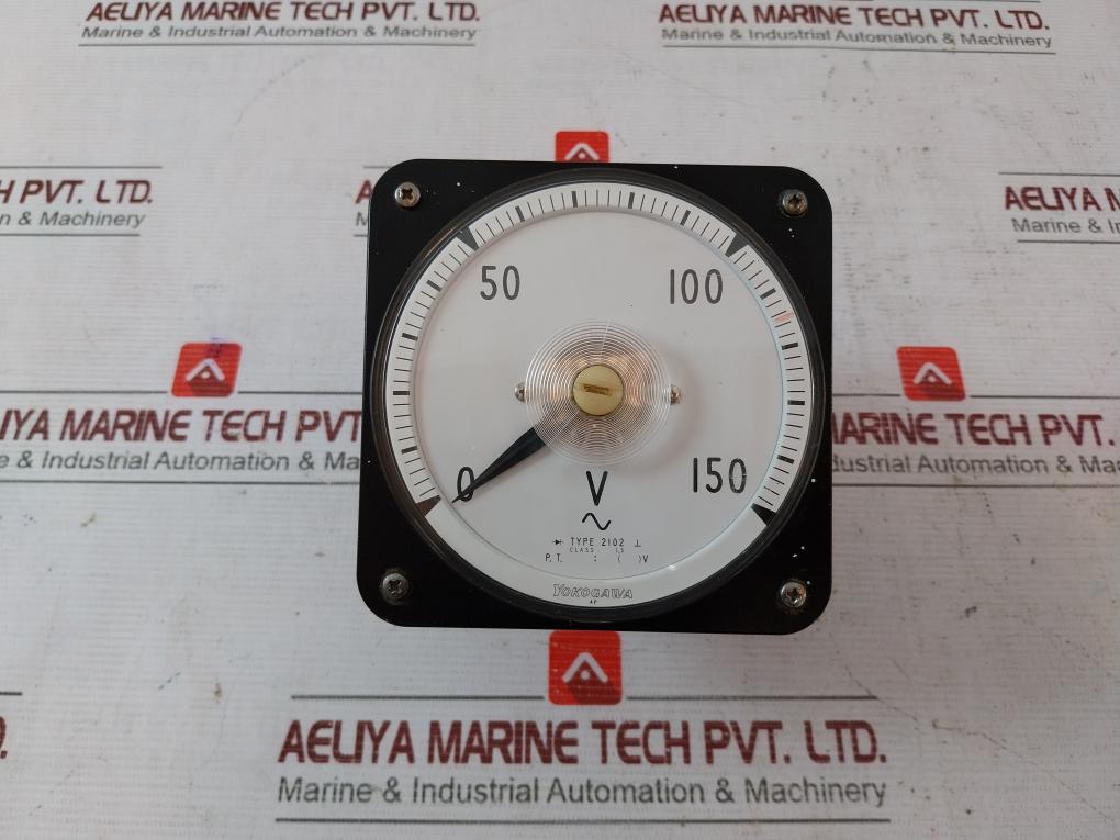 Yokogawa 2102 Ac Voltmeter 0-150V Class 1.5 Ap Rd-a 2600V