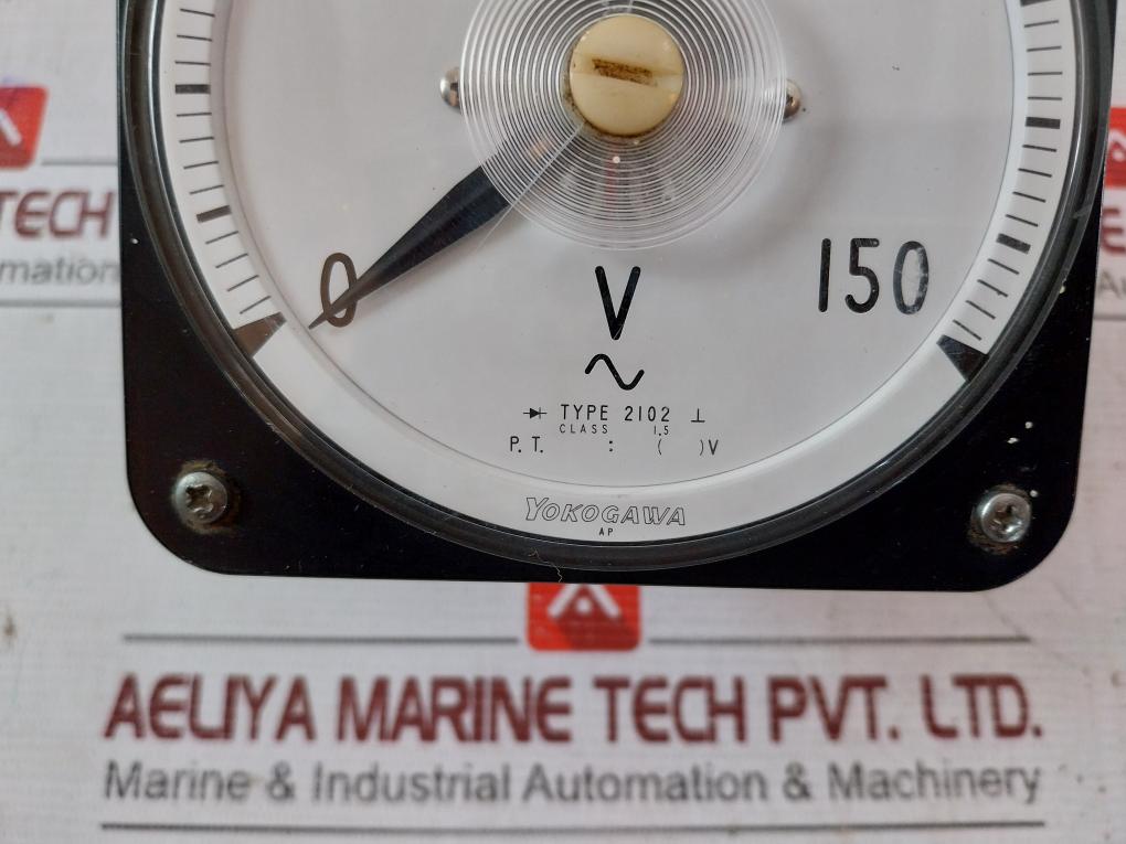 Yokogawa 2102 Ac Voltmeter 0-150V Class 1.5 Ap Rd-a 2600V