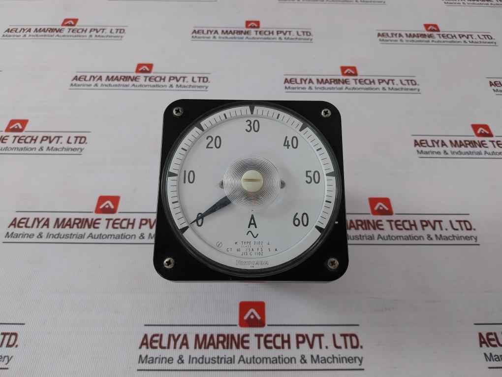 Yokogawa 2102 Analog Ac Ammeter Class 1.5 Ct 60/5A 0 To 60 A- 88463M B9050Tj