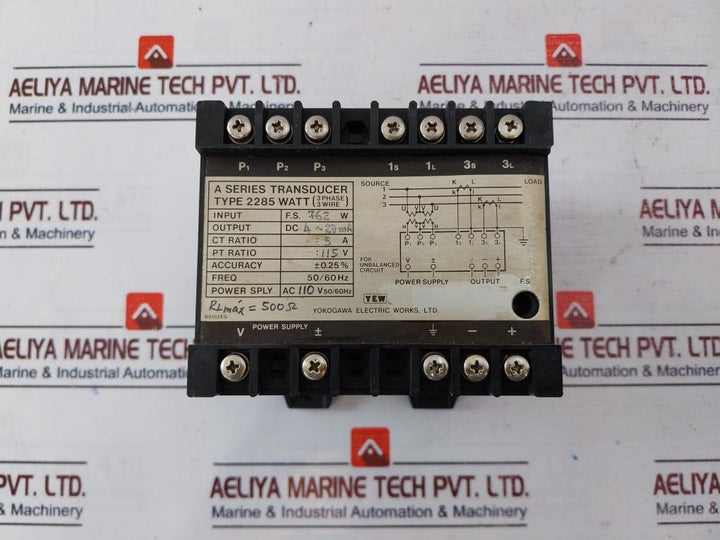 Yokogawa 2285 WATT A Series Transducer Ac110V 50/60Hz