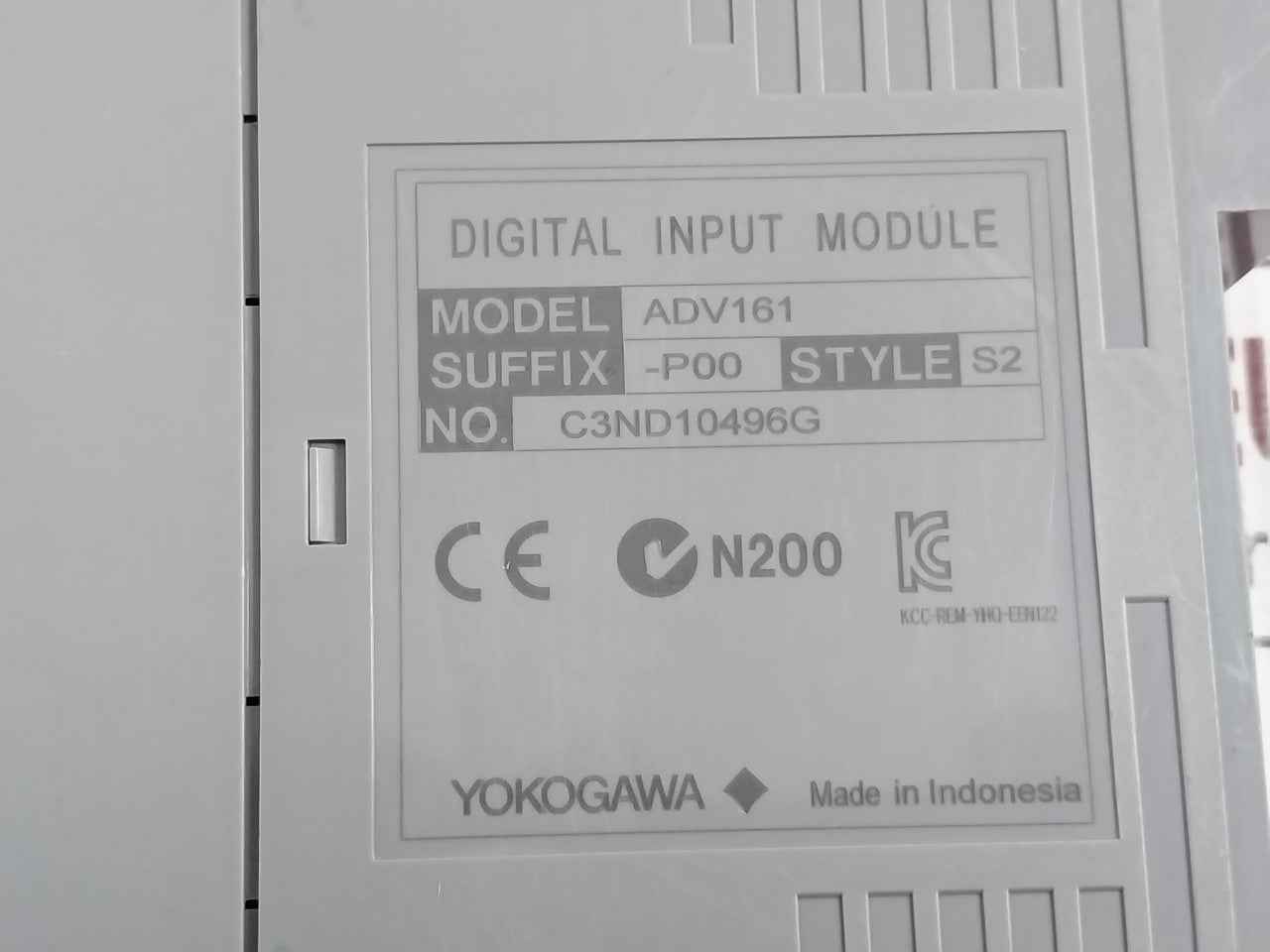 Yokogawa Adv161-p00 S2 Digital Input Module C3nd10496g