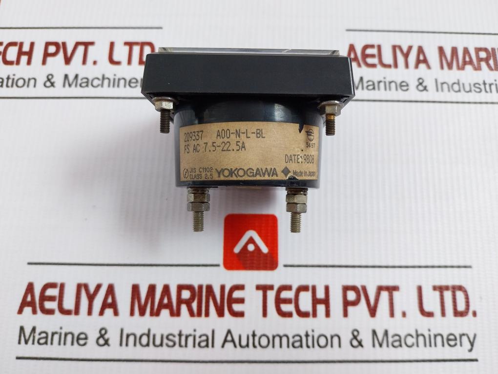Yokogawa Analog Ampere Meter 0 To 22.5A A00-n-l-bl