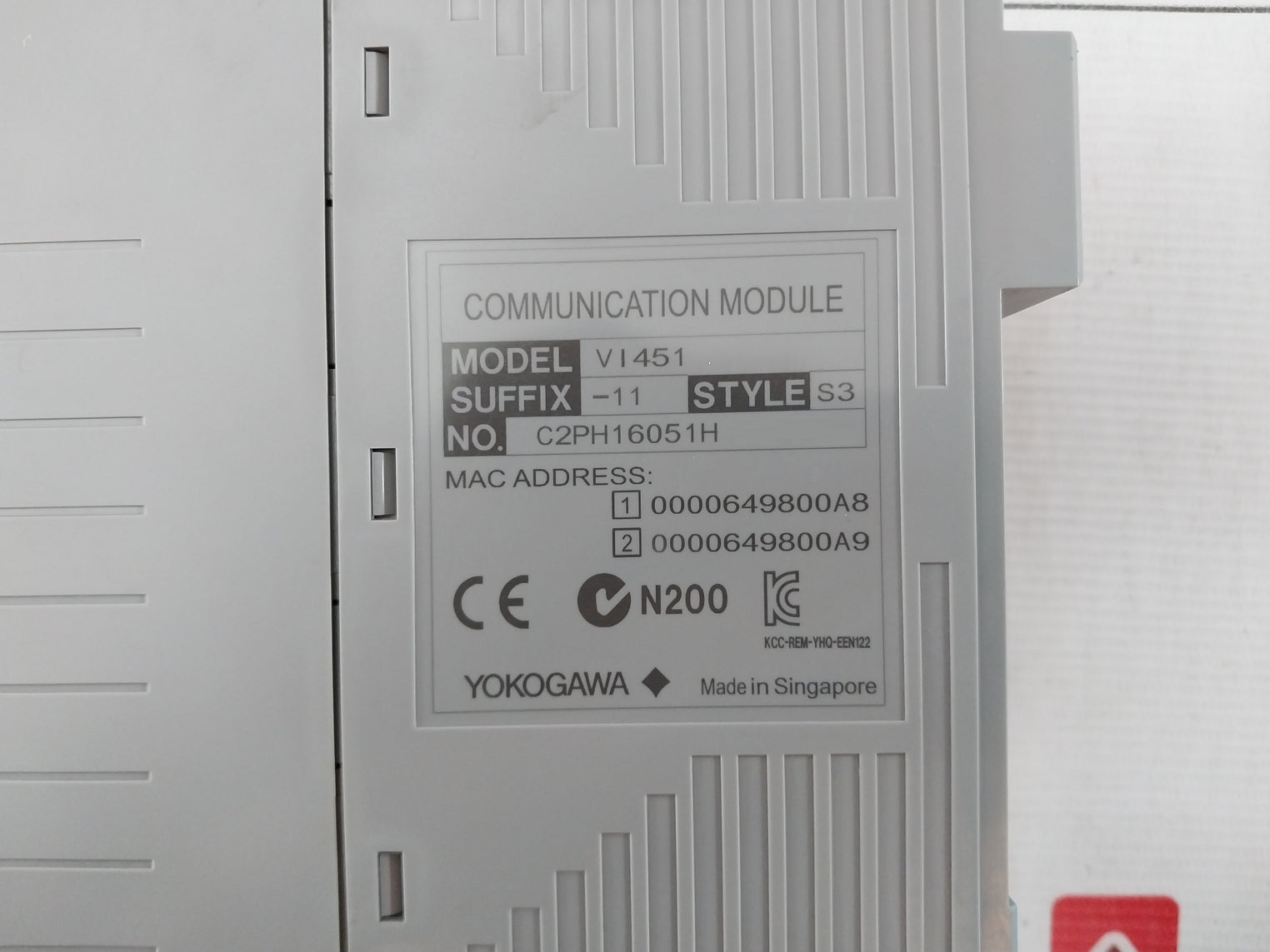 Yokogawa Avr10D Duplexed V Net Router Complete Plc Unit Q22021 C2Lg21015C