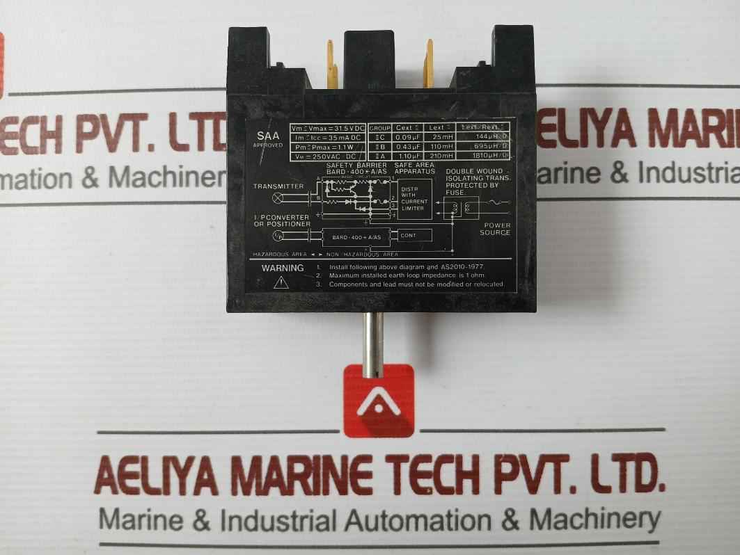 Yokogawa Bard-400*A/As Safety Barrier Input 250Vac Aus Ex376
