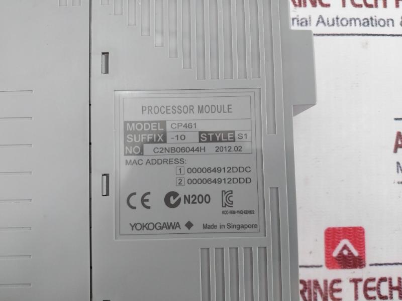 Yokogawa Cp461-10 S1 Processor Module Gs 32P06D20-01En
