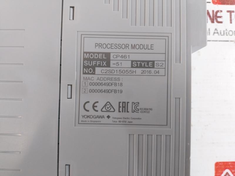 Yokogawa Cp461-51 Processor Module Cp461 C2Sd15055H