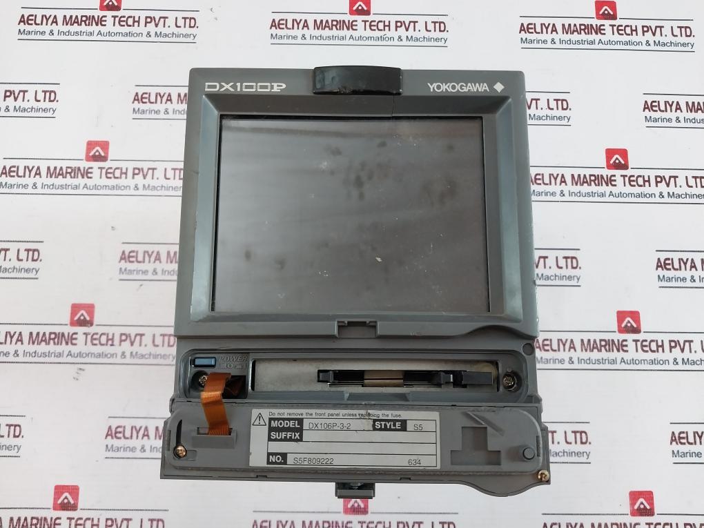 Yokogawa Daqstation Dx100P Dx106P-3-2 Chart Recorder 100-240Vac