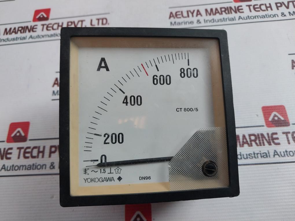 Yokogawa Dn96 Analog Ammeter 0-800 A