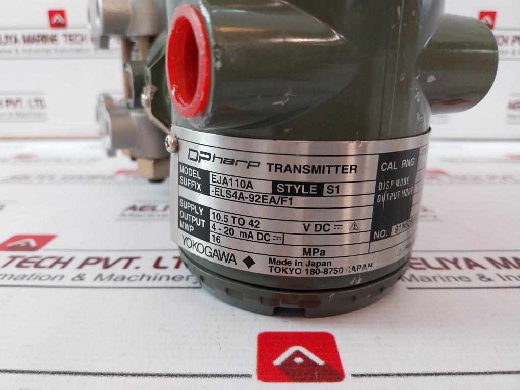Yokogawa Eja110A Differential Pressure Transmitter 10.5-30(42) Vdc