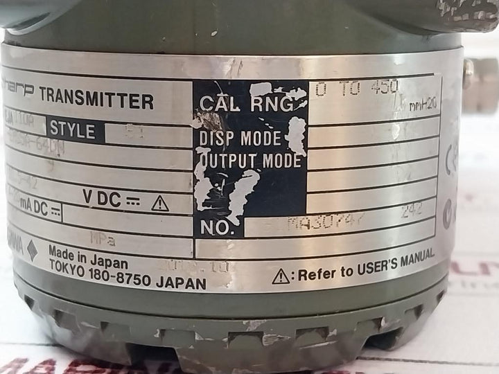 Yokogawa Eja110A-ems5A-64Dn Dpharp Transmitter 4-20Ma Dc 16 Mpa