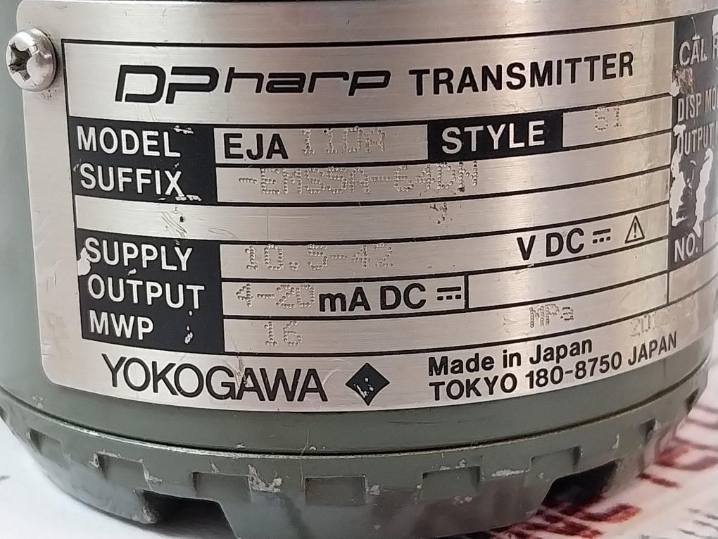 Yokogawa Eja110A-ems5A-64Dn Dpharp Transmitter 4-20Ma Dc 16