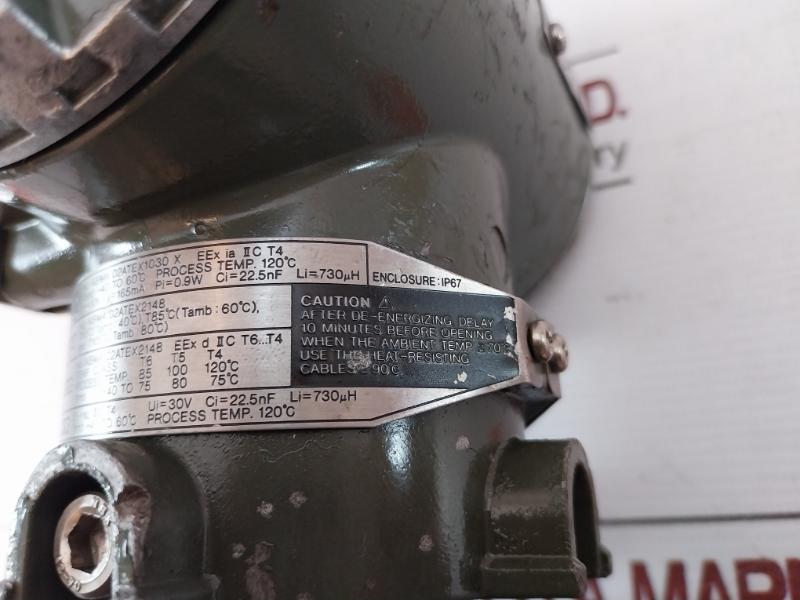Yokogawa Eja110A Differential Pressure Transmitter 16 Mpa 4-20Ma 30V 165Ma 0.9W
