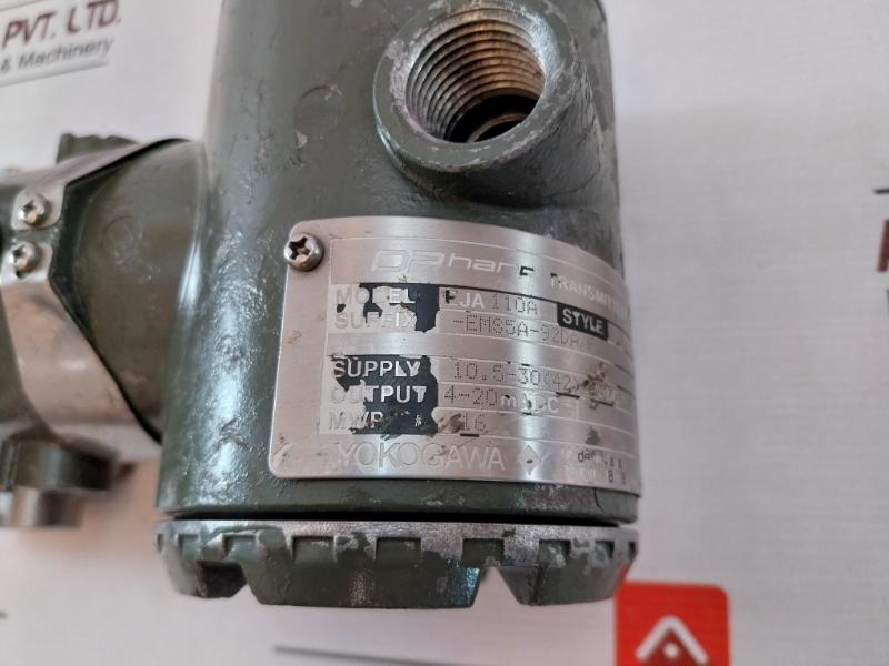 Yokogawa Eja110A Differential Pressure Transmitter 16 Mpa 4-20Ma 30V 165Ma 0.9W
