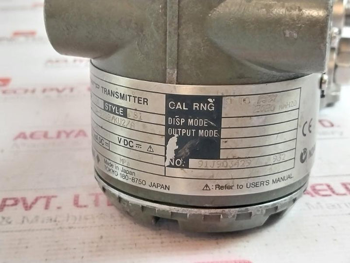 Yokogawa Eja110A Differential Pressure Transmitter 30V 10.5-30(42) Vdc 0.9W