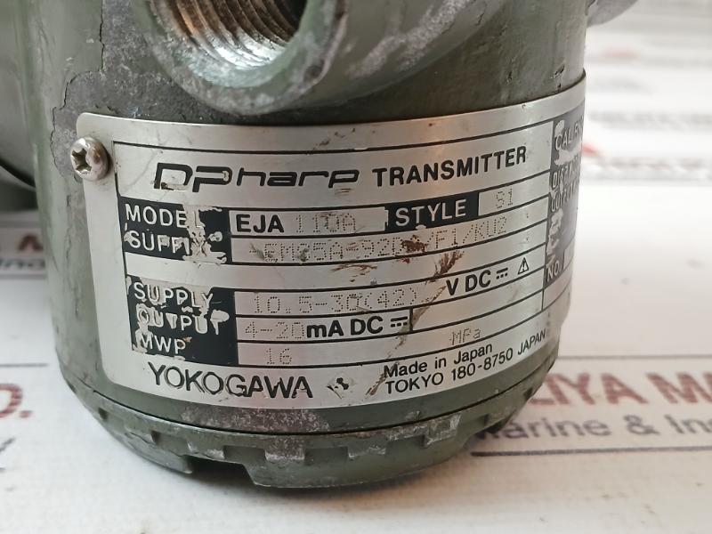 Yokogawa Eja110A Differential Pressure Transmitter 4-20Ma Dc 16 Mpa