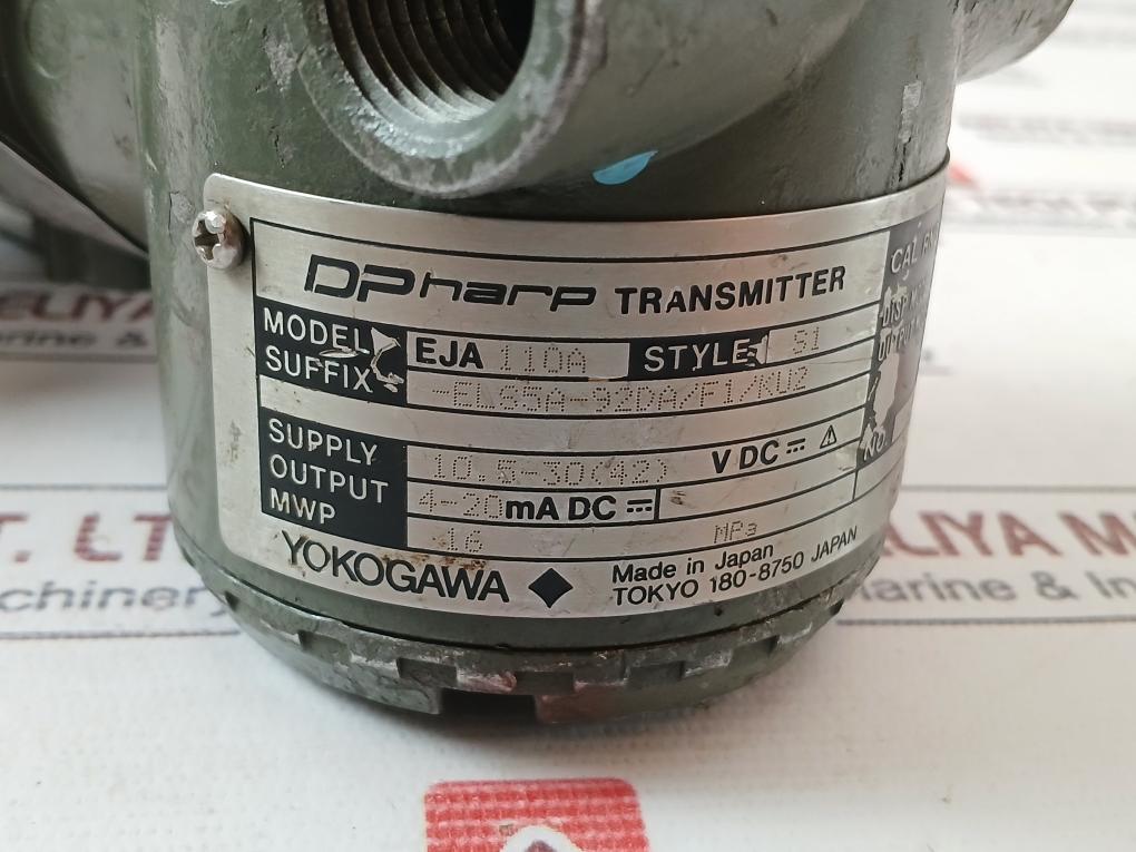 Yokogawa Eja110A Dpharp Differential Pressure Transmitter 4-20Ma Dc 16 Mpa