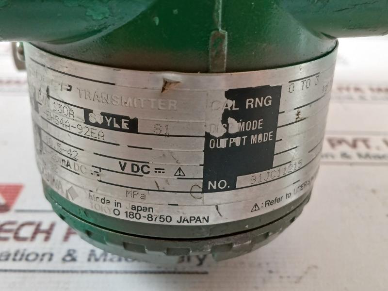 Yokogawa Eja130A Differential Pressure Transmitter 91Jc11215 002 10.5-42Vdc