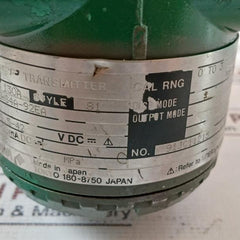 Yokogawa Eja130A Differential Pressure Transmitter 91Jc11215 002 10.5-42Vdc