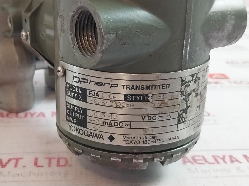 Yokogawa Eja130A Differential Pressure Transmitter Lab40Cp102 Vs9J01Rj 42 Mpa