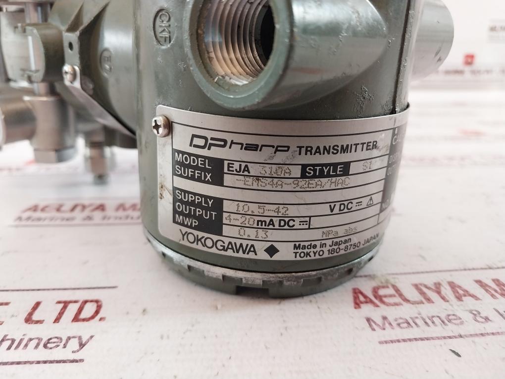 Yokogawa Eja310A Dpharp Pressure Transmitter 10.5-42Vdc 4-20Ma Dc