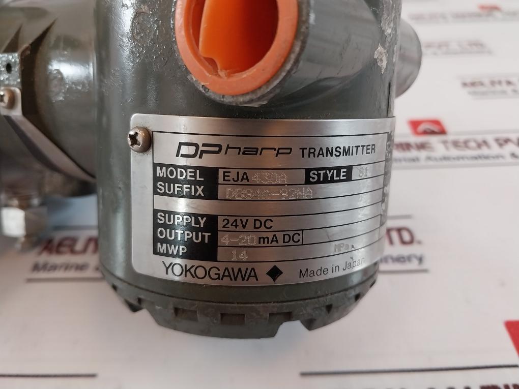 Yokogawa Eja430A Dpharp Pressure Transmitter 24Vdc