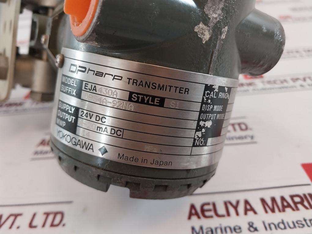 Yokogawa Eja430A Dpharp Pressure Transmitter 24Vdc