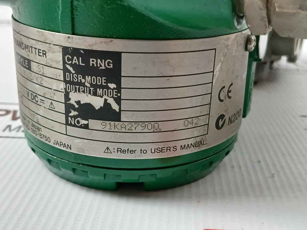 Yokogawa Eja 430A Gauge Pressure Transmitter 4-20Ma 3Mpa Pt-384133